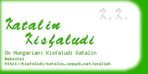 katalin kisfaludi business card